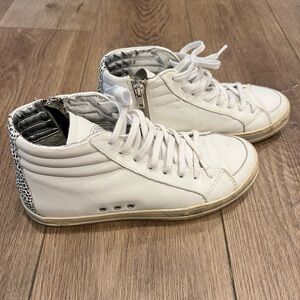 P448 White High-Top Sneakers